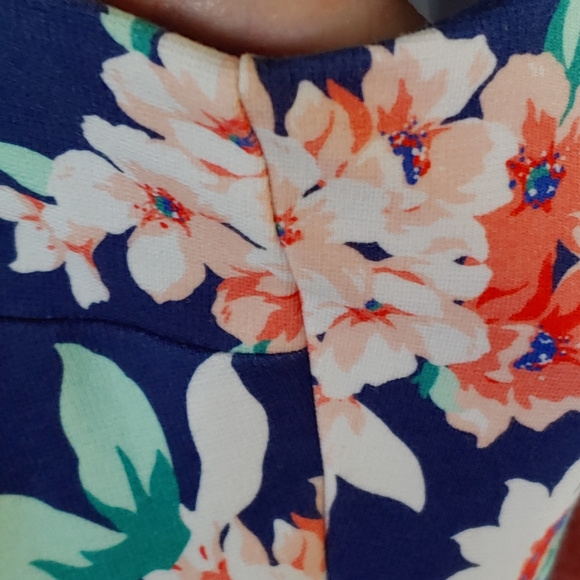 Land's End Floral Midi A Line Print Sleeveless Sheath Dress - Picture 9 of 10